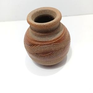 3" Grog Art Pottery Vase